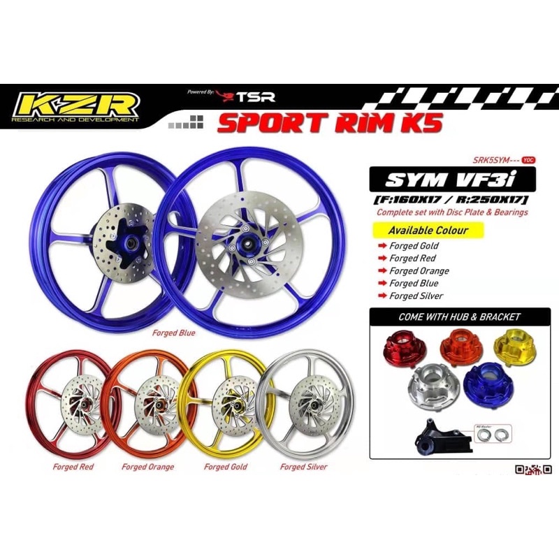 Kozi K5 Sport Rim Sym185 Vf3i 160x250 