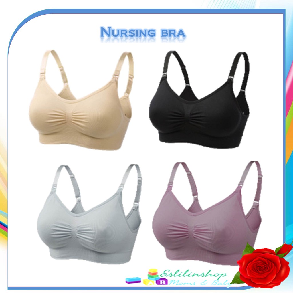 Nursing Bra Seamless Bra Anti Sagging No Ring Bra Push Up 