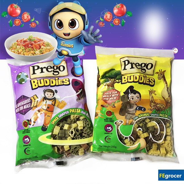 Prego Buddies Fun Space Animal Shaped Pasta For Kids 200g | Shopee Malaysia