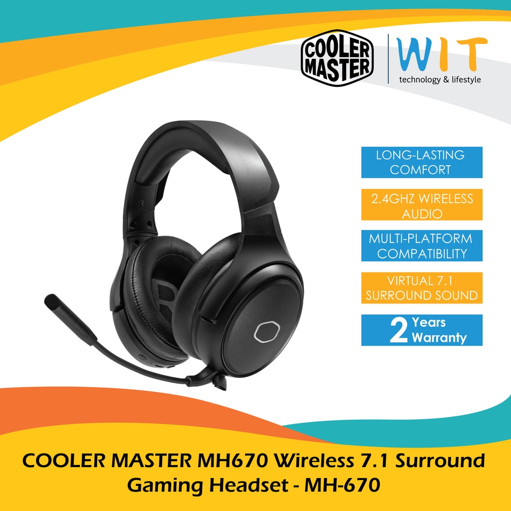 COOLER MASTER MH670 Wireless 7.1 Surround Headset - CM-MH670