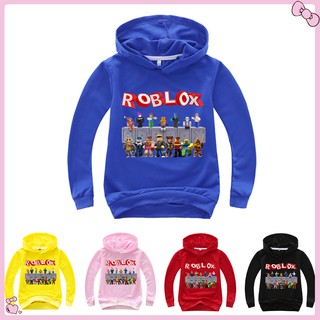 Roblox Boys Girls Jacket Kids Printed Hooded Leisure Loose Sweater Coat Baby Clothing Outerwear Shopee Malaysia