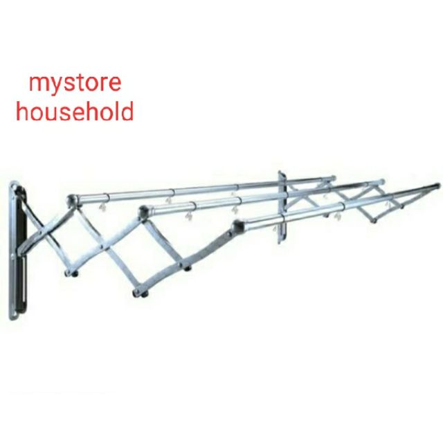 Adx 300 Stainless Steel Retractable Clothes Hanger Drying Rack Shopee Malaysia
