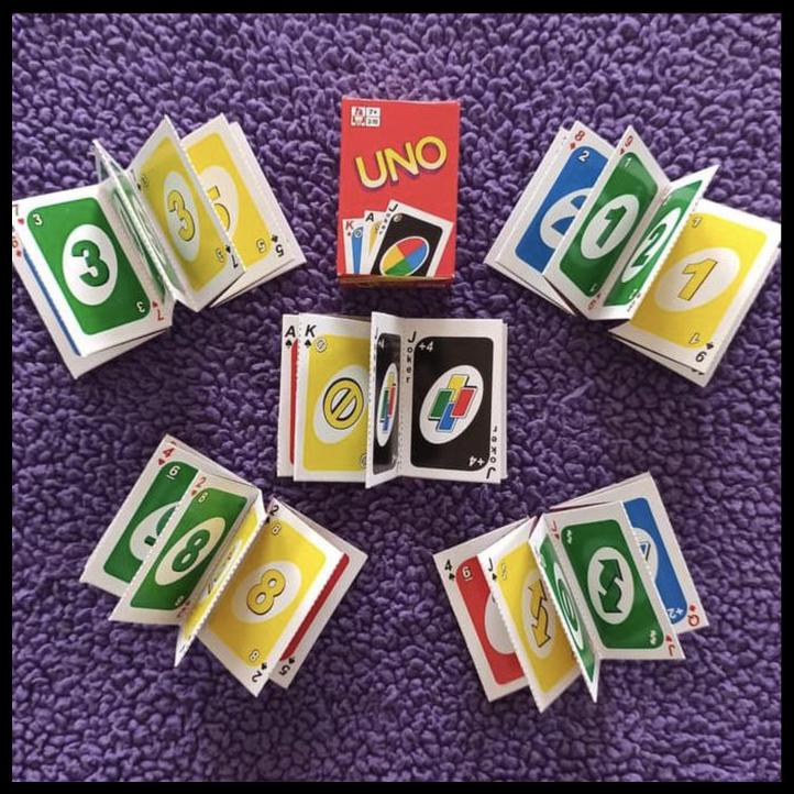 Uno Mini Size Pocket Card Game/Board Game/Stacko Card Toy Shopee Malaysia
