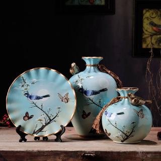 Classical Three Piece Sets Of Decorative Ceramic Vases Shopee