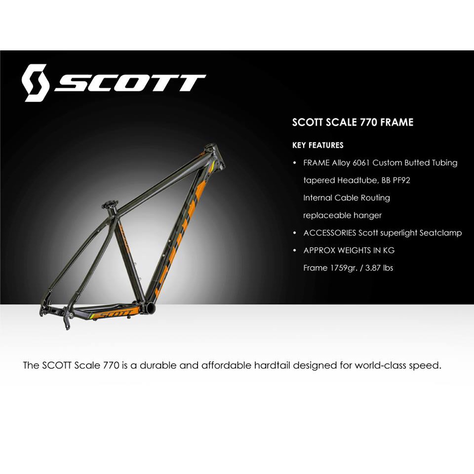 frame scott scale 770