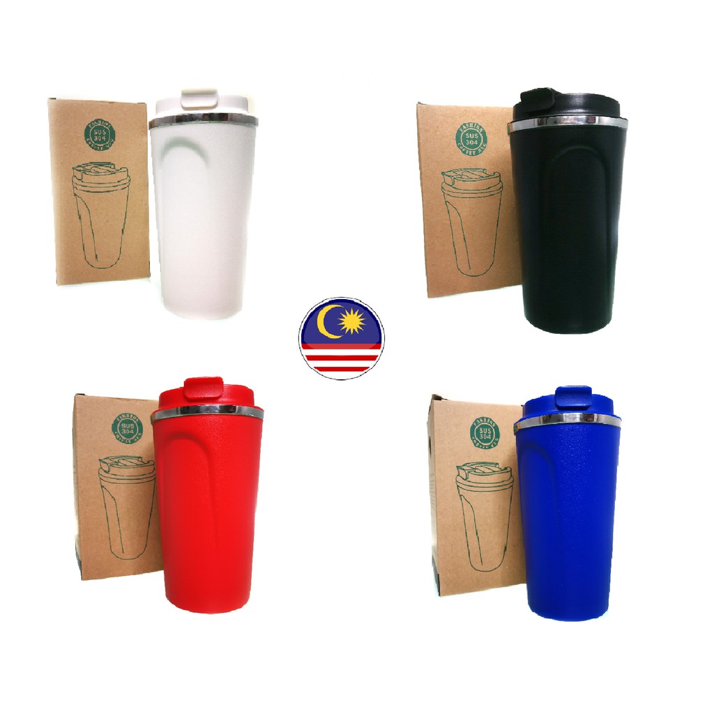 500ml 350ml Korean Style Coffee Flask Thermal Thermos Vacuum Stainless Steel 304 Office Use