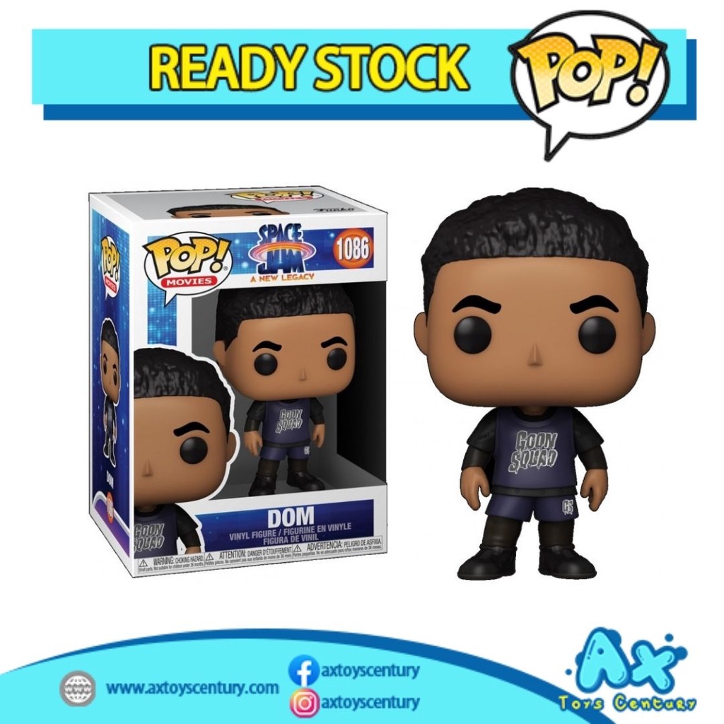 Funko Pop! Movies: Space Jam A New Legacy - Dom #1086 100% Genuine
