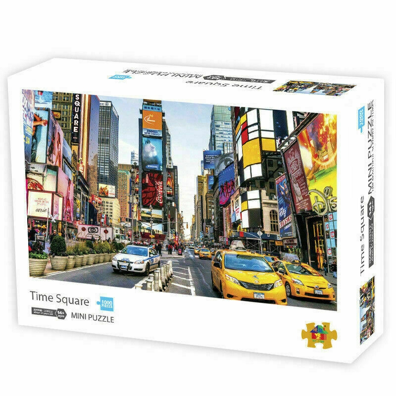 Jigsaw Puzzles 1000X New York Times Square For Adult Kids Decor Home Puzzle T3A6 