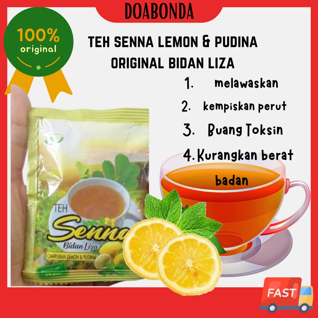 Teh senna bidan liza original HQ teh kurus slimming ori lemon pudina ...