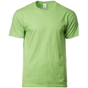 Lime Green Gildan Softstyle Round Neck Adult Plain Blank T-Shirt Unisex ...