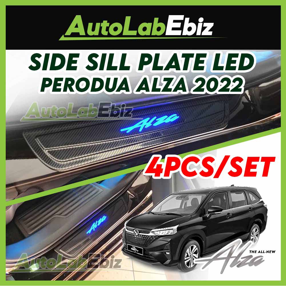 Perodua Alza 2022 D27A LED Door Scuff Sill Plate Outer Sill Plate ...