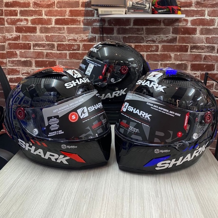 Shark Race R Pro Gp Carbon LORENZO WINTER TEST_99 Red Blue FIM Limited Stock Full Face Shark Helmets Shark Helmet