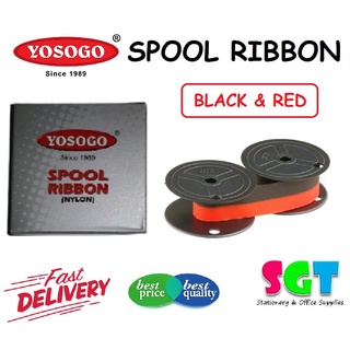 ✆✓❖YOSOGO Typewriter Spool Ribbon (Nylon) Black / Red