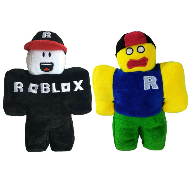 2pcs Classic Roblox Plush Soft Stuffed Toys Doll With Hat Kids Gift 30cm Shopee Malaysia - custom roblox plush get robux games