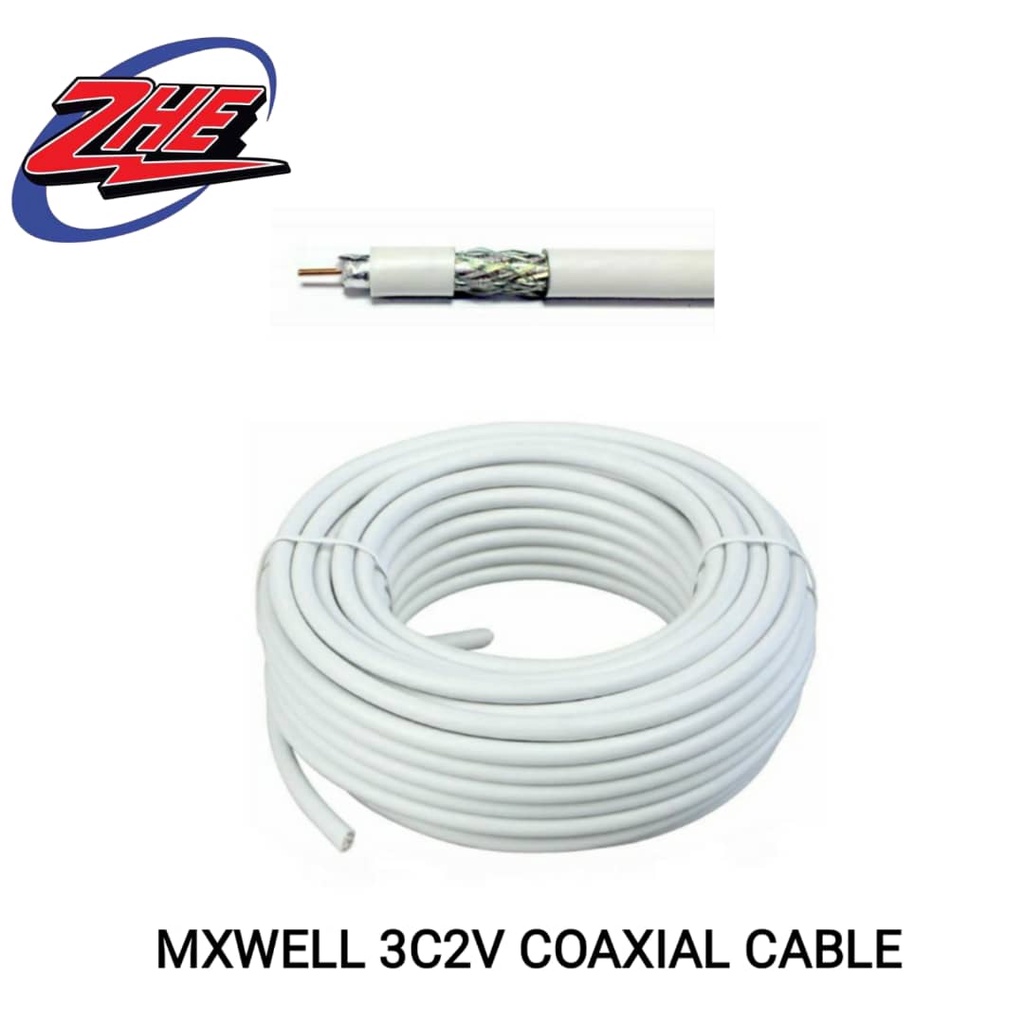 MXWELL 3C2V COAXIAL CABLE / RADIO FREQUENCY COAXIAL CABLE ( PER METER