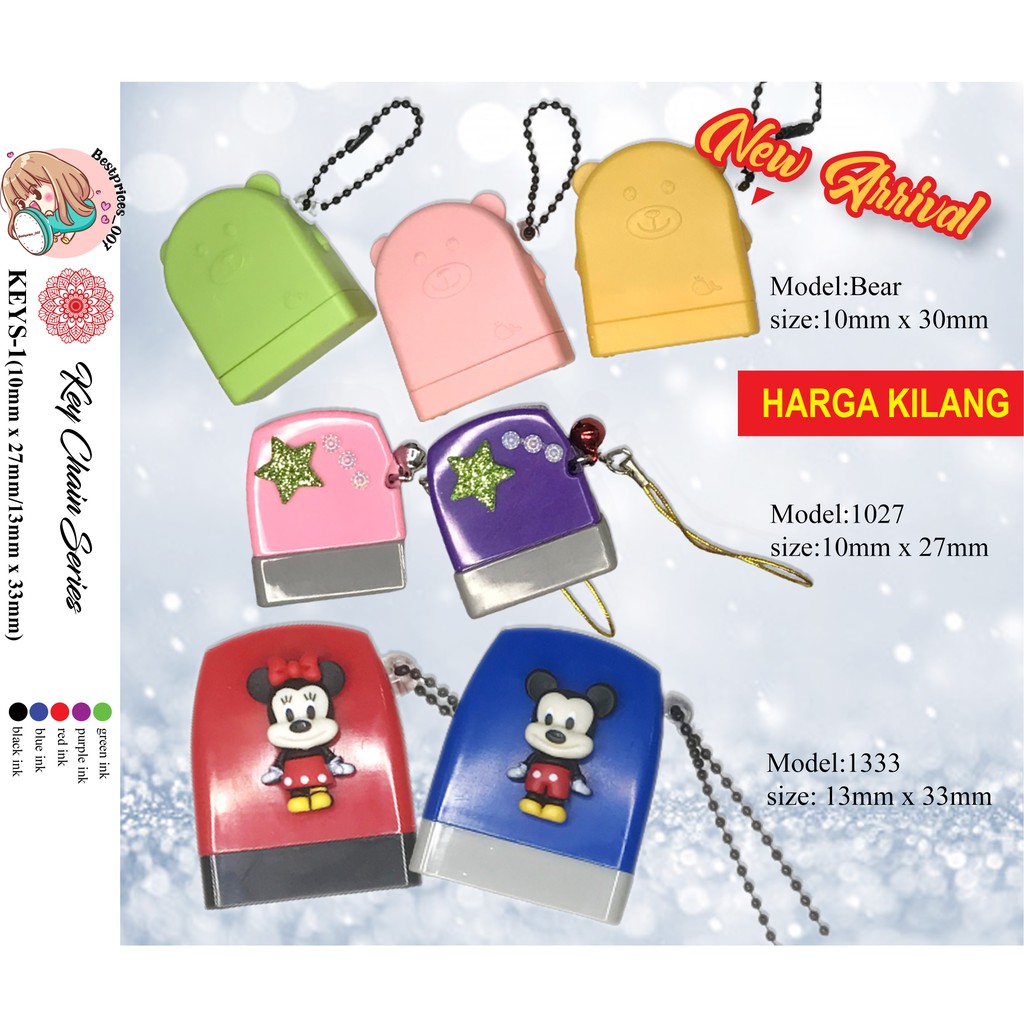 Customade Selfink Stamp,Keychain Cop,Ink Sendiri,Cop Nama,Nurse Stamp