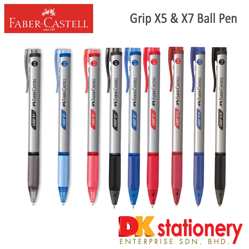 Faber Castell Grip X5 & X7 Ball Pen (ORIGINAL) Made in Malaysia