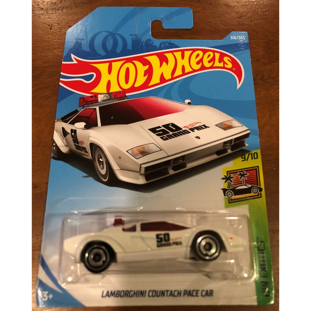 hot wheels countach pace car