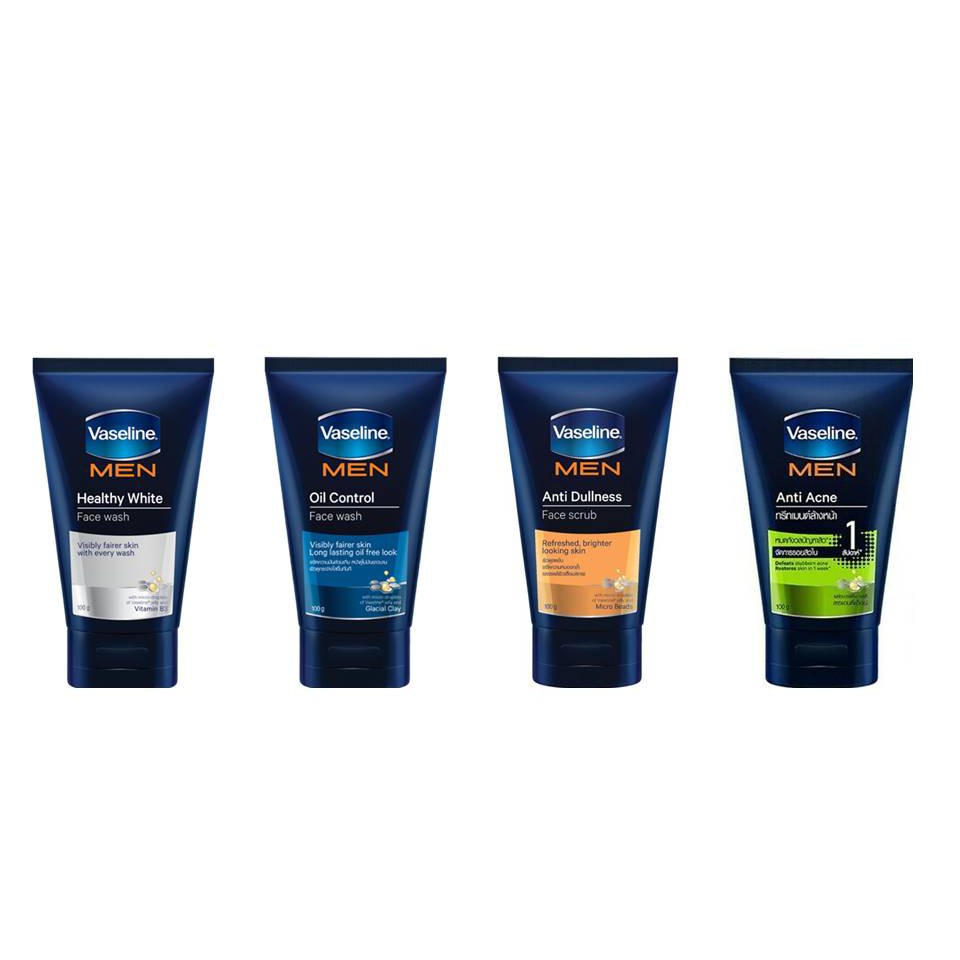 vaseline men healthy white face wash
