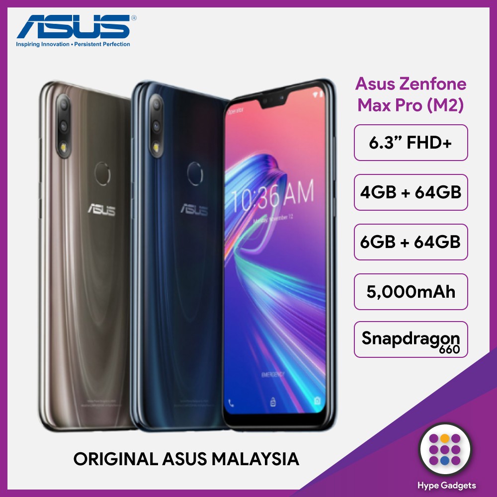 Asus Zenfone Max Pro M2 Original Asus Malaysia Shopee Malaysia