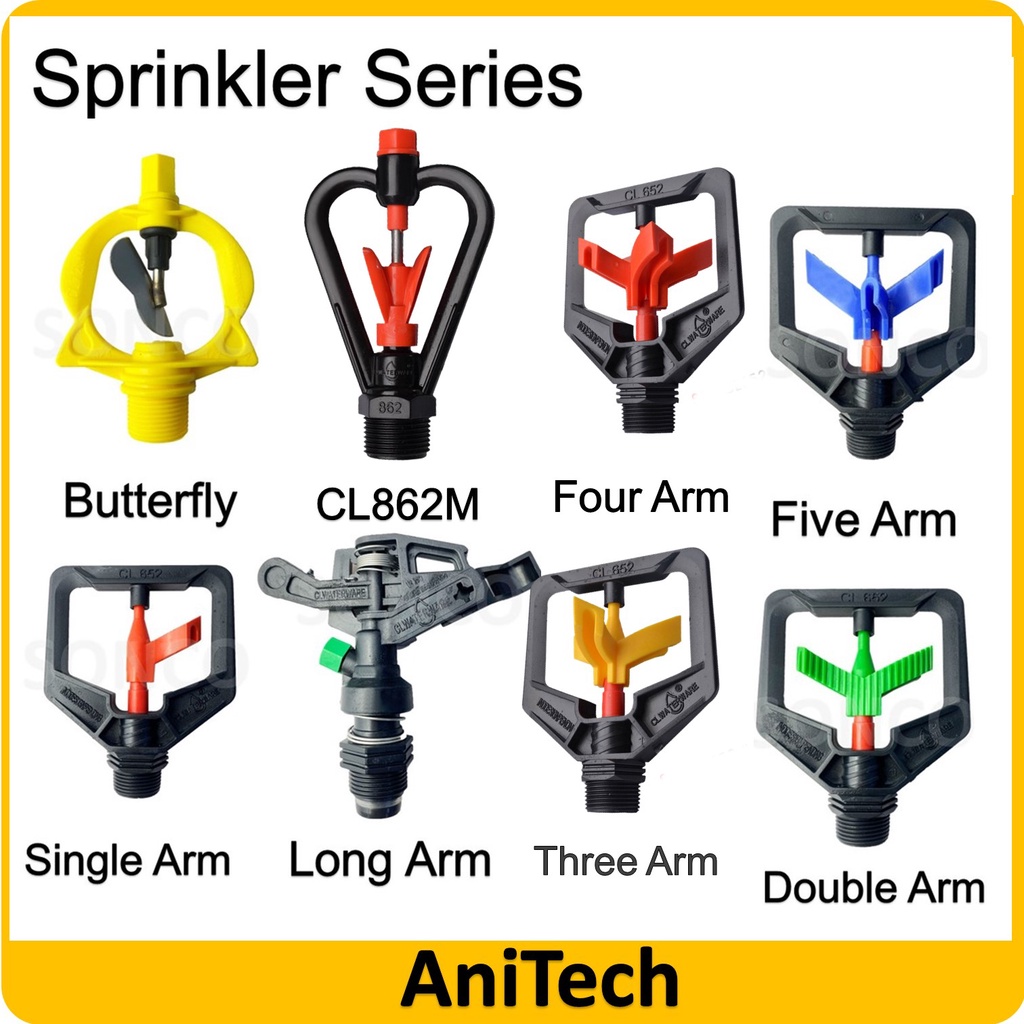 GARDEN WATERING NOZZLE AGRICULTURE ROTATING SPRAYER IRRIGATION FARM SPRINKLER FERTIGASI