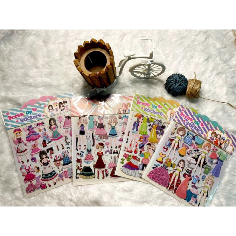 Pretend Play 3D cartoon paperdoll sticker , paperdoll toy for girl