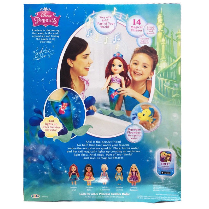 singing ariel toddler doll