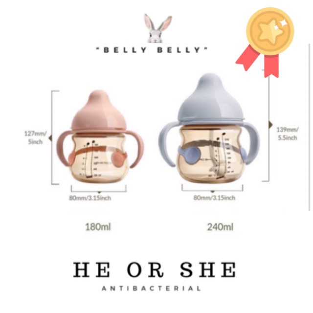 Heorshe Belly Belly Baby Bottle He Or She Shopee Malaysia