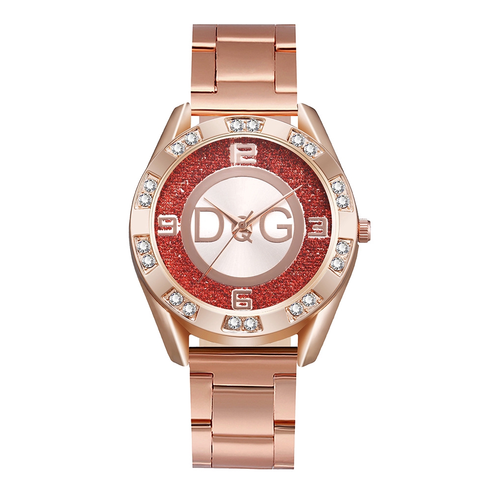 New D G Watch Diamond Diamond Steel Band Watch Personalized Fashion Watch Trend Business Couple Watch Shopee Malaysia