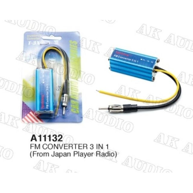 ☆12V 3 in 1 Car Auto Stereo Antenna ( For japan player Radio ) FM Radio  booster Band Frequency Converter[Mis] | Shopee Malaysia