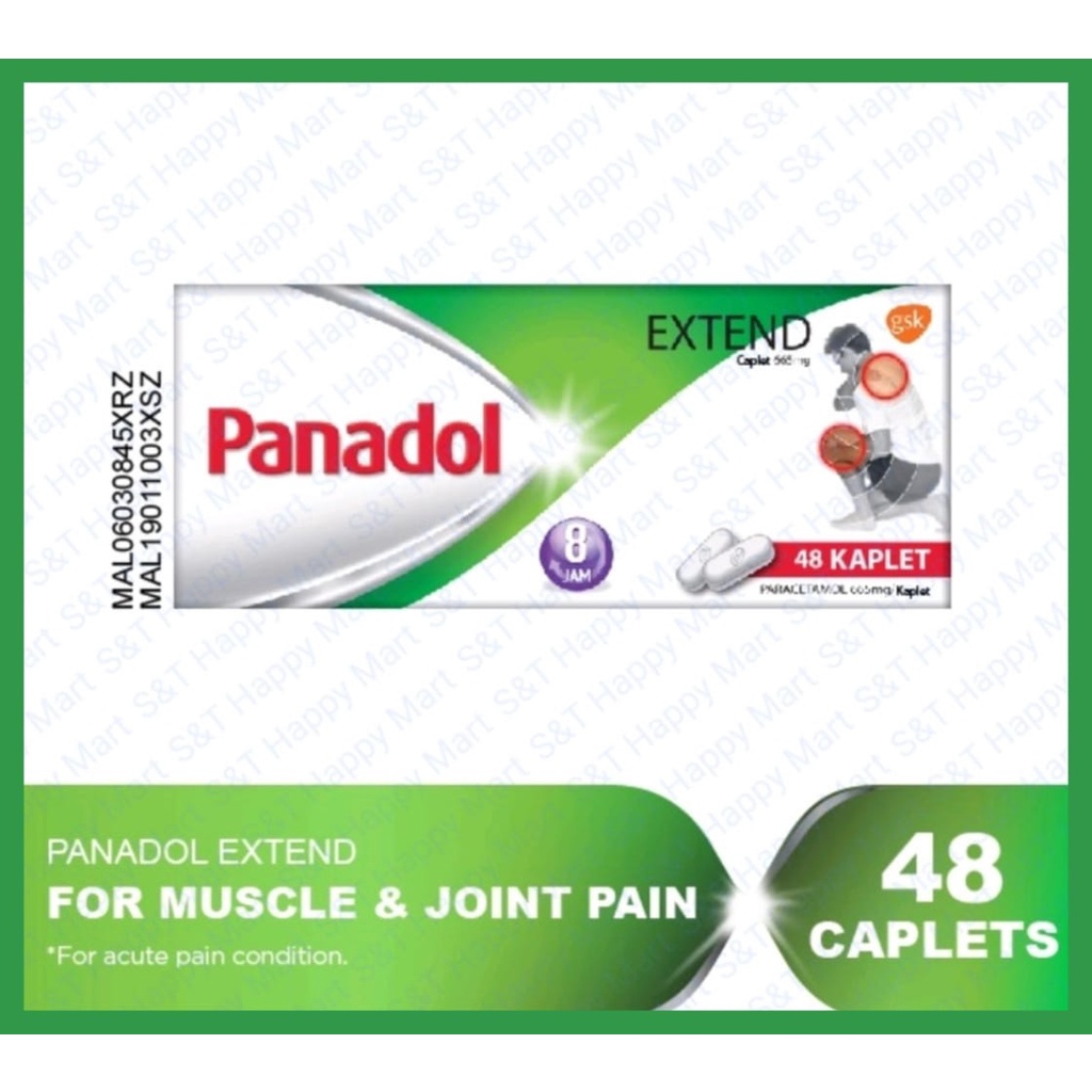 PANADOL EXTEND 48'S Muscle and Joint Pain Relief Shopee Malaysia
