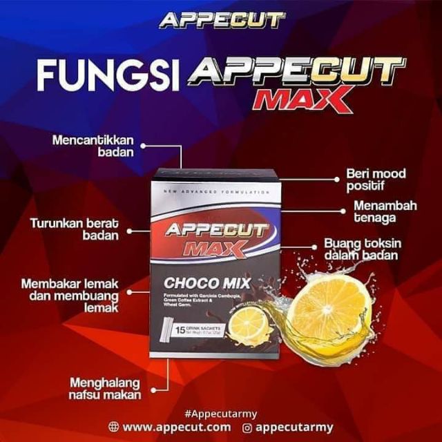 Original Appecut Max Appecut Mix Choco Shopee Malaysia