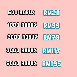 Roblox Robux Package 500 Robux Shopee Malaysia - how to buy robux in malaysia