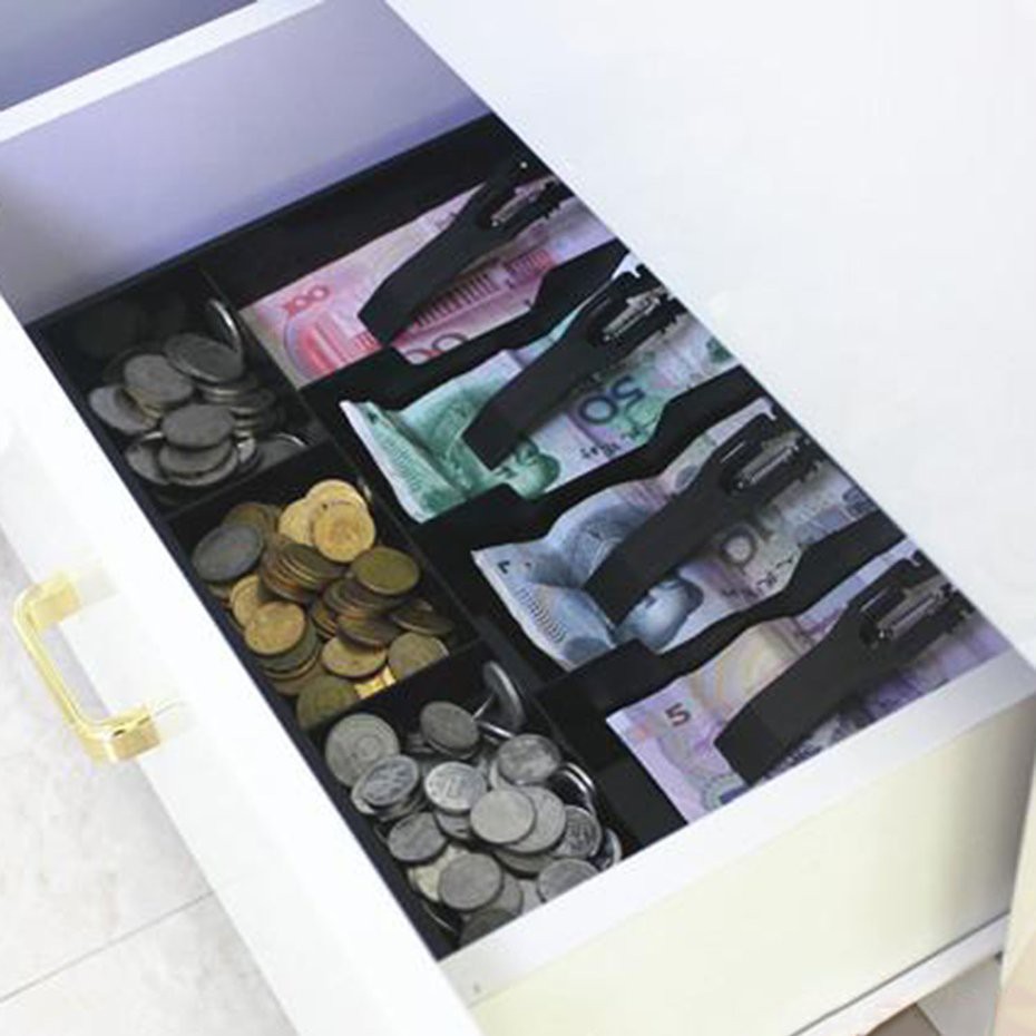 5 Grids Money Tray Store Cash Drawer Security Register Storage