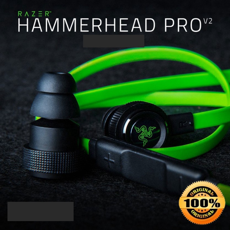 Ready Stock Razer Hammerhead Pro V2 Earphone With Microphone In Ear Gaming Headphone Shopee Malaysia