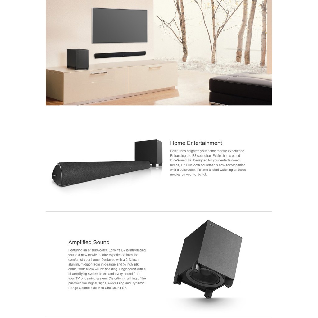 edifier b7 soundbar