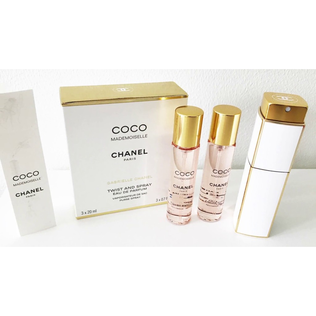 Chanel Coco Mademoiselle Eau De Parfum Twist And Spray 3xml Shopee Malaysia