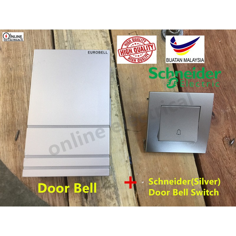 Silver Door Bell Silver Schneider Door Bell Switch Shopee Malaysia