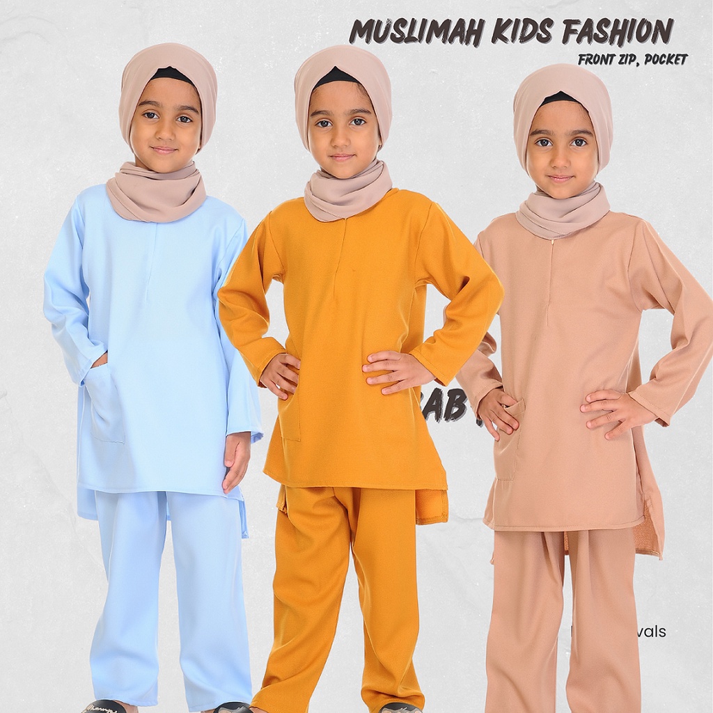 Suit Muslimah Murah Perempuan Suit Muslimah Dan Seluar Kids Fashion ...