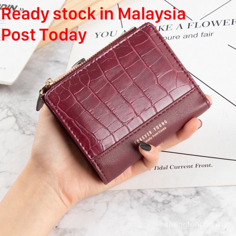 Retro Folding Small Wallet Women's Short Wallet Fashion Zipper Coin Purse Card Holder