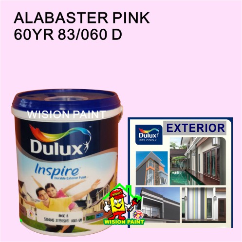 Alabaster Pink 60yr 060 D 1l Dulux Inspire Durable Exterior Paint Shopee Malaysia