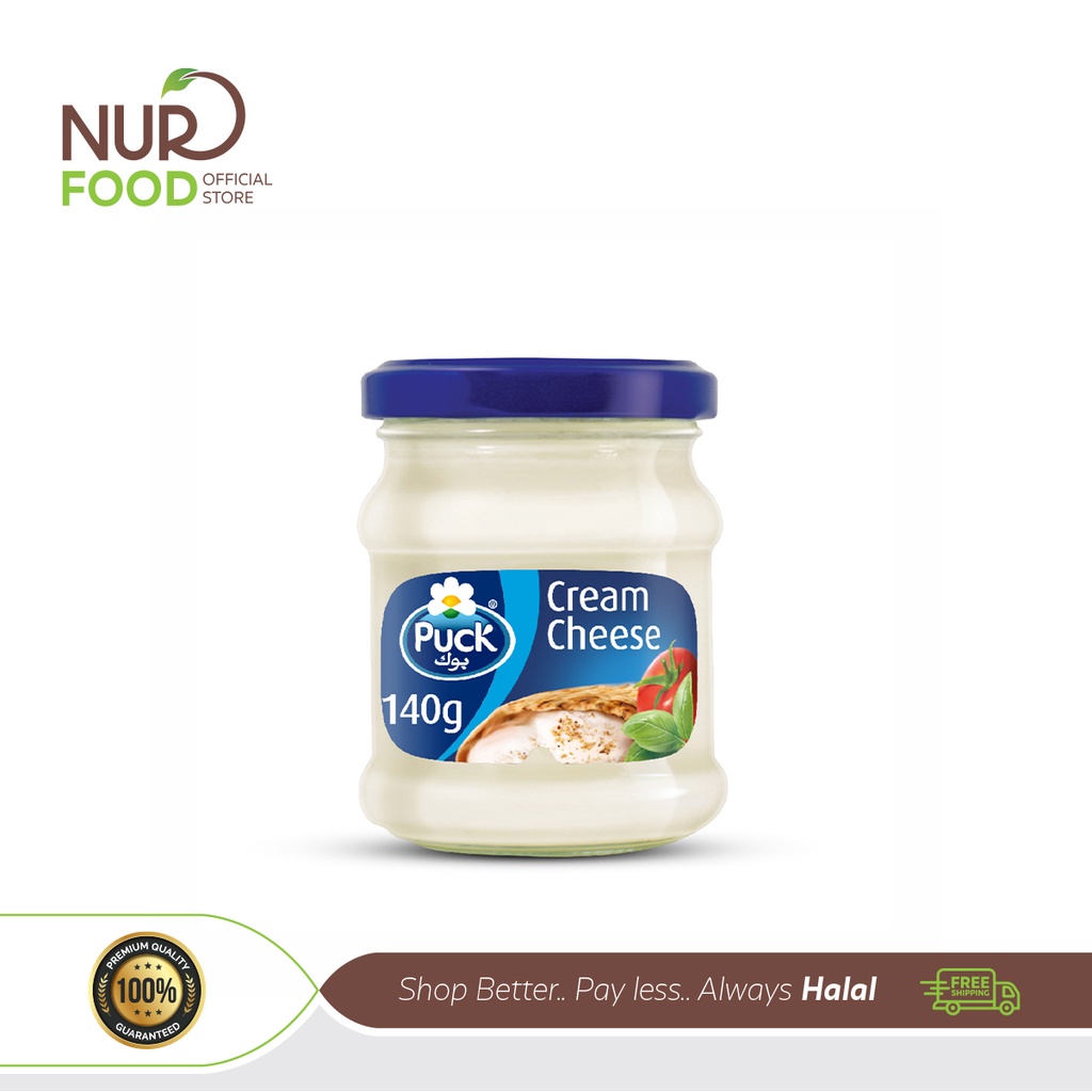 PUCK Original CREAM CHEESE SPREAD 130g keju Halal CREAM CHEESE