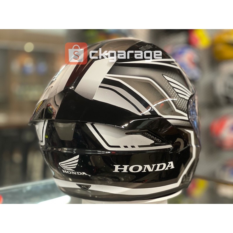 New Helmet Kyt Nfj Honda White Red Demon Latest Double Visor Original Ckgarage Ckoutlet Shopee Malaysia