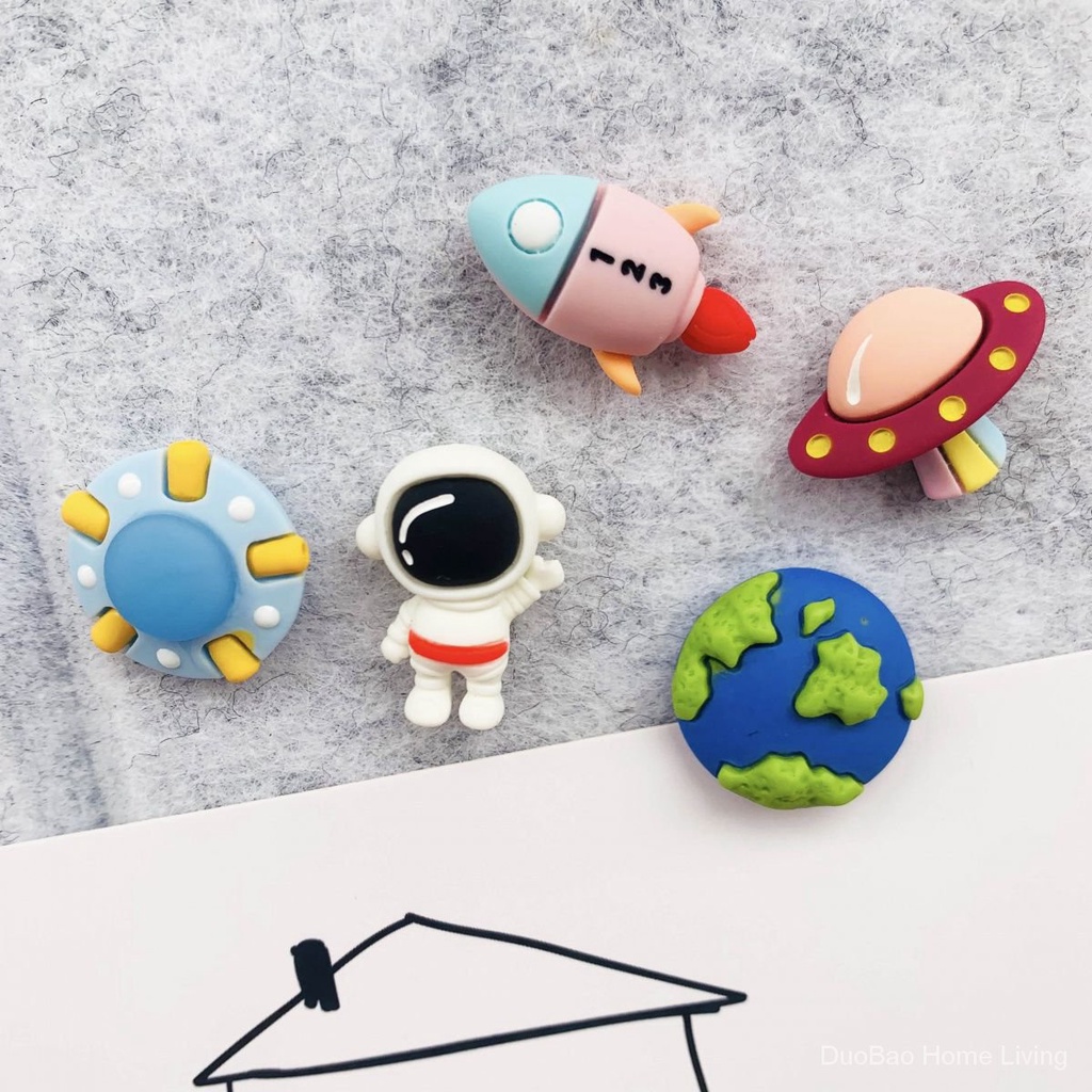 5 pieces of spaceship rocket creative pushpins and map pins for cork ...