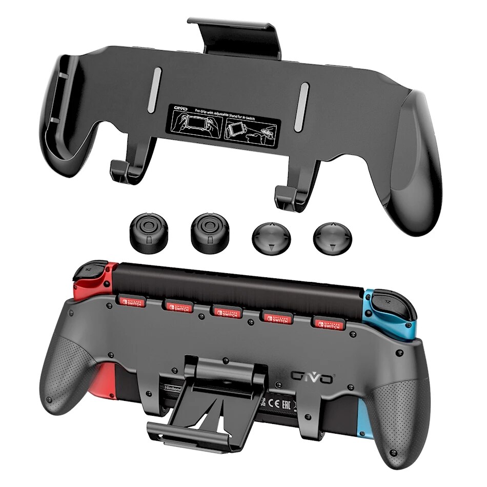 Switch Grip Holder Adjustable Stand Handle Asymmetrical Controller Holder 5 Card Storage For Nintend Switch Kit With Key Shopee Malaysia