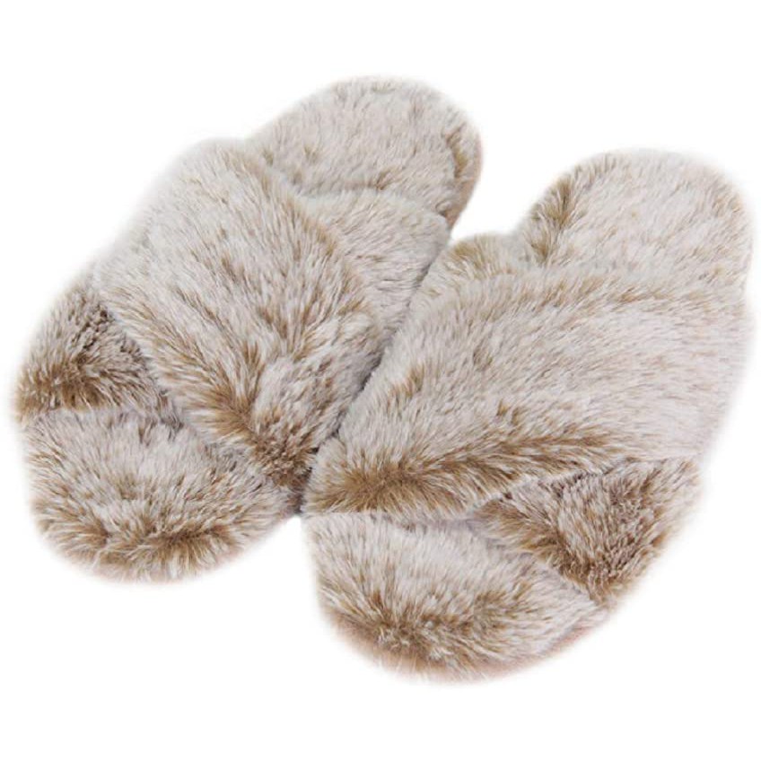 furry slippers for adults