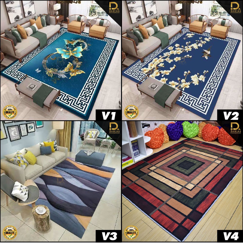 Corak Baru Borong Karpet 7d Carpet Floor Mat Xxxl Xxl Tatami Carpet Karpet Toto Rug Water Proof Soft Velvet Shopee Malaysia