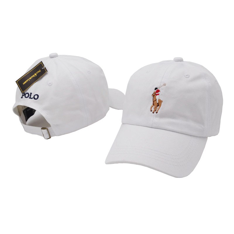 mens white polo hat