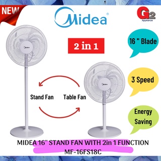 Midea 3 Speed 3 Blades 16 Inch Stand Fan Kipas Berdiri Mf 16fs10n Shopee Malaysia