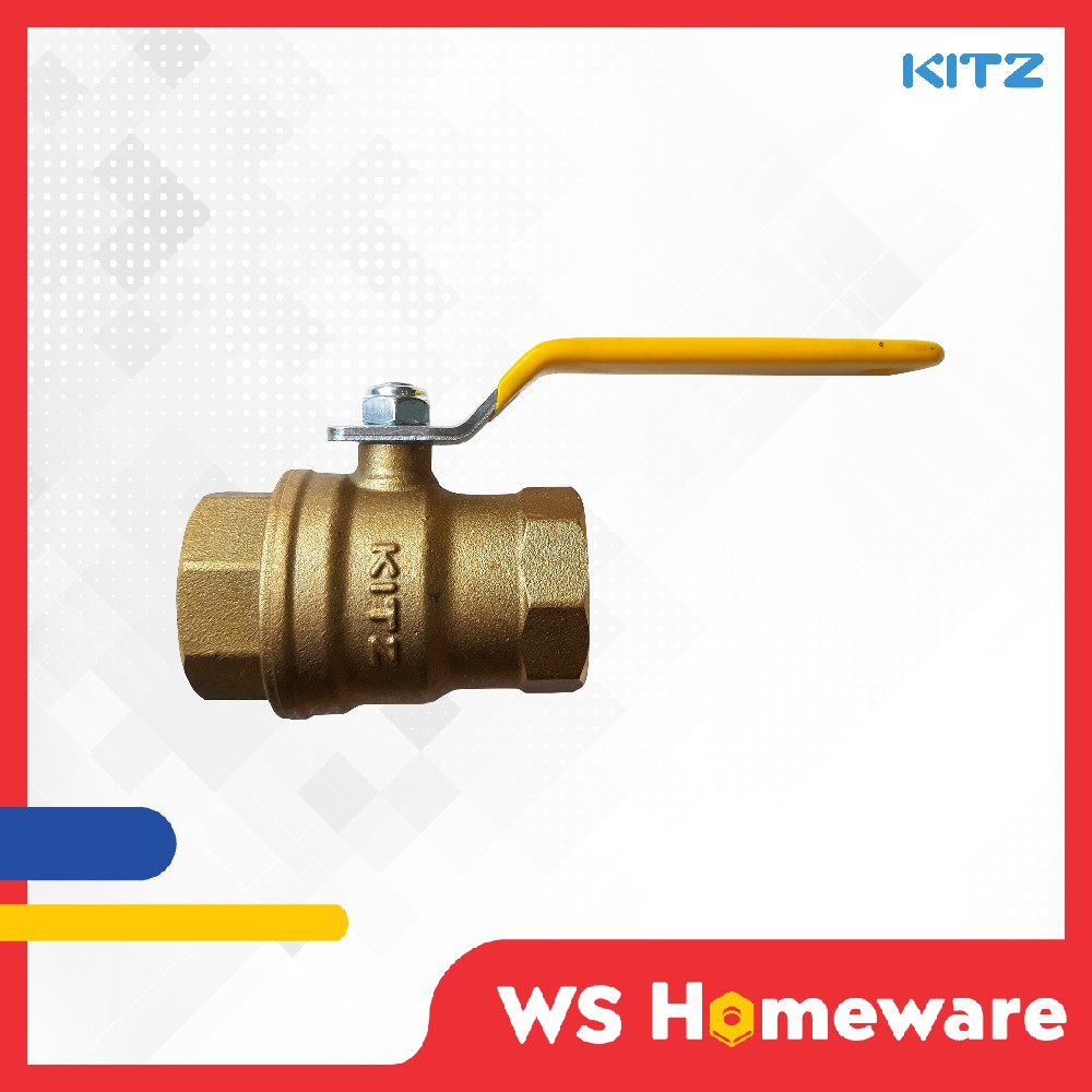 WS KITZ Brass Ball Valve 1" Shopee Malaysia